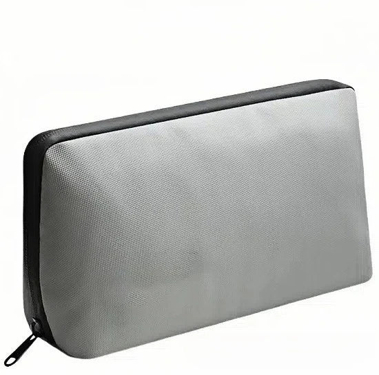 Compartment Tech Organizer Pouch-Portable Electronics Storage Bag for Cables/Chargers/Phones,Durable pu leather Cloth Travel